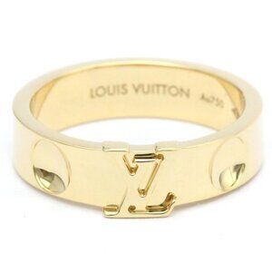 Louis Vuitton Empreinte 18k Yellow Gold Ring Size 53 US 6.5